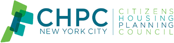 CHPC NY logo - illustrative element with CHPC New York City, Citizens Housing Planning Council written to the right.